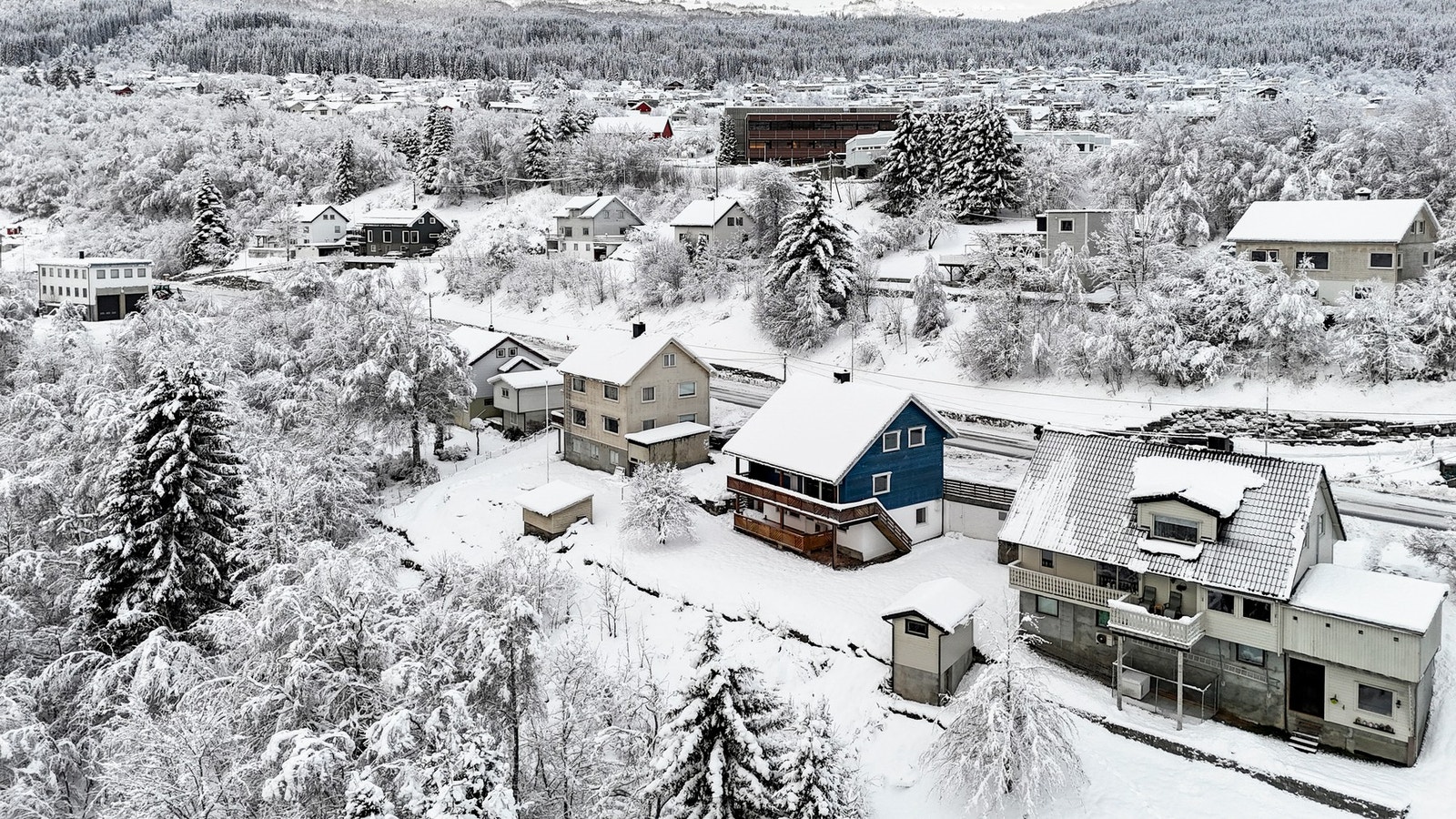 Eiendommen er på nærmere 2,8 mål, der ca. 2 mål er skog Galleribilde