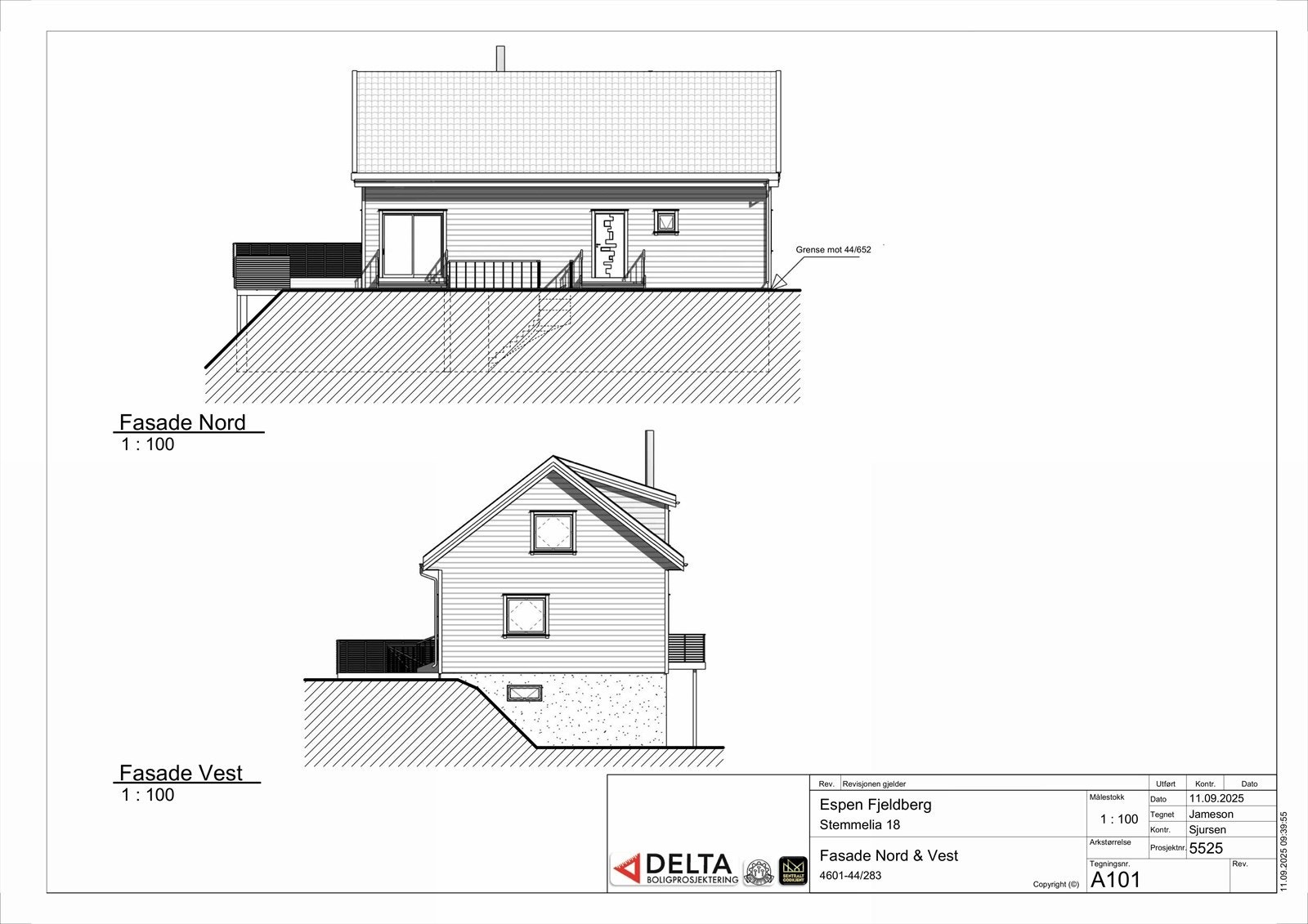 - Tegninger av eneboligen - Galleribilde
