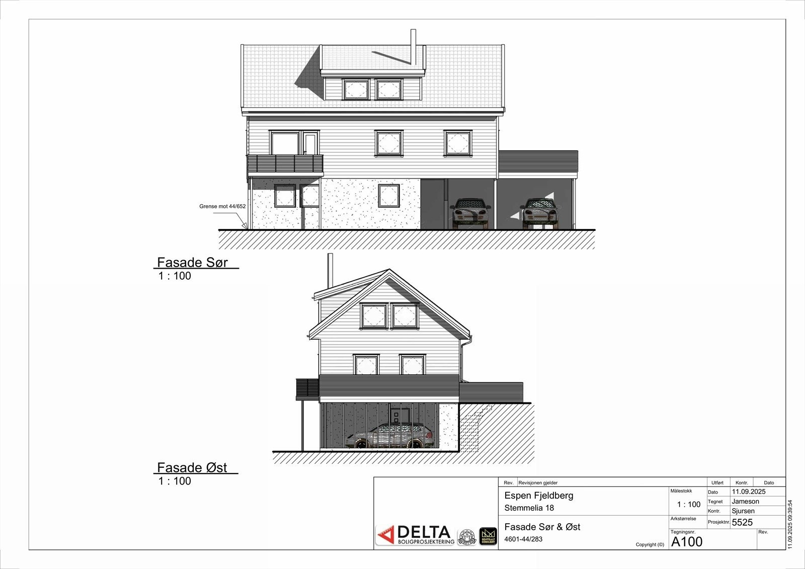 - Tegninger av eneboligen - Galleribilde