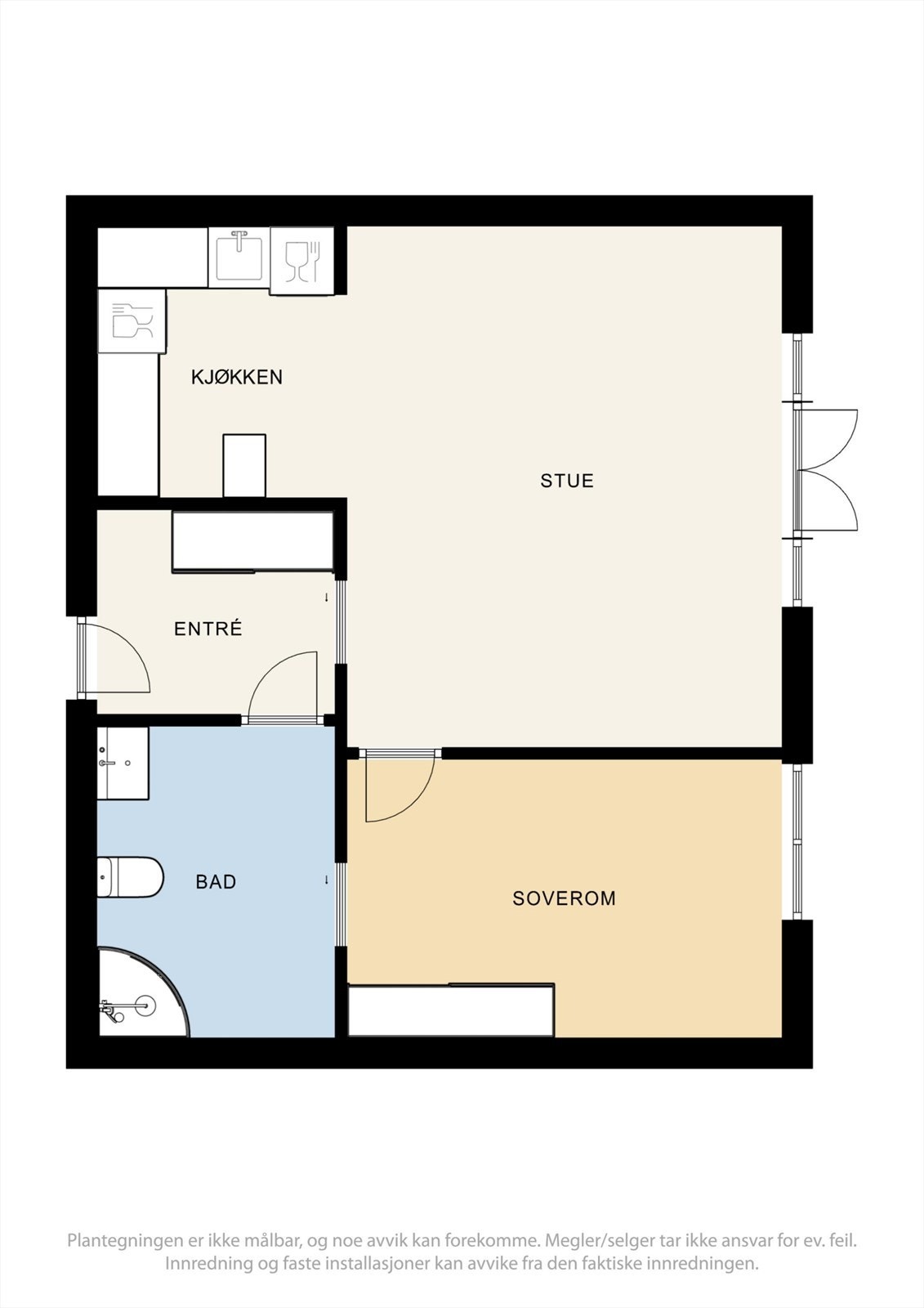 Plantegning for 4.etg. Galleribilde