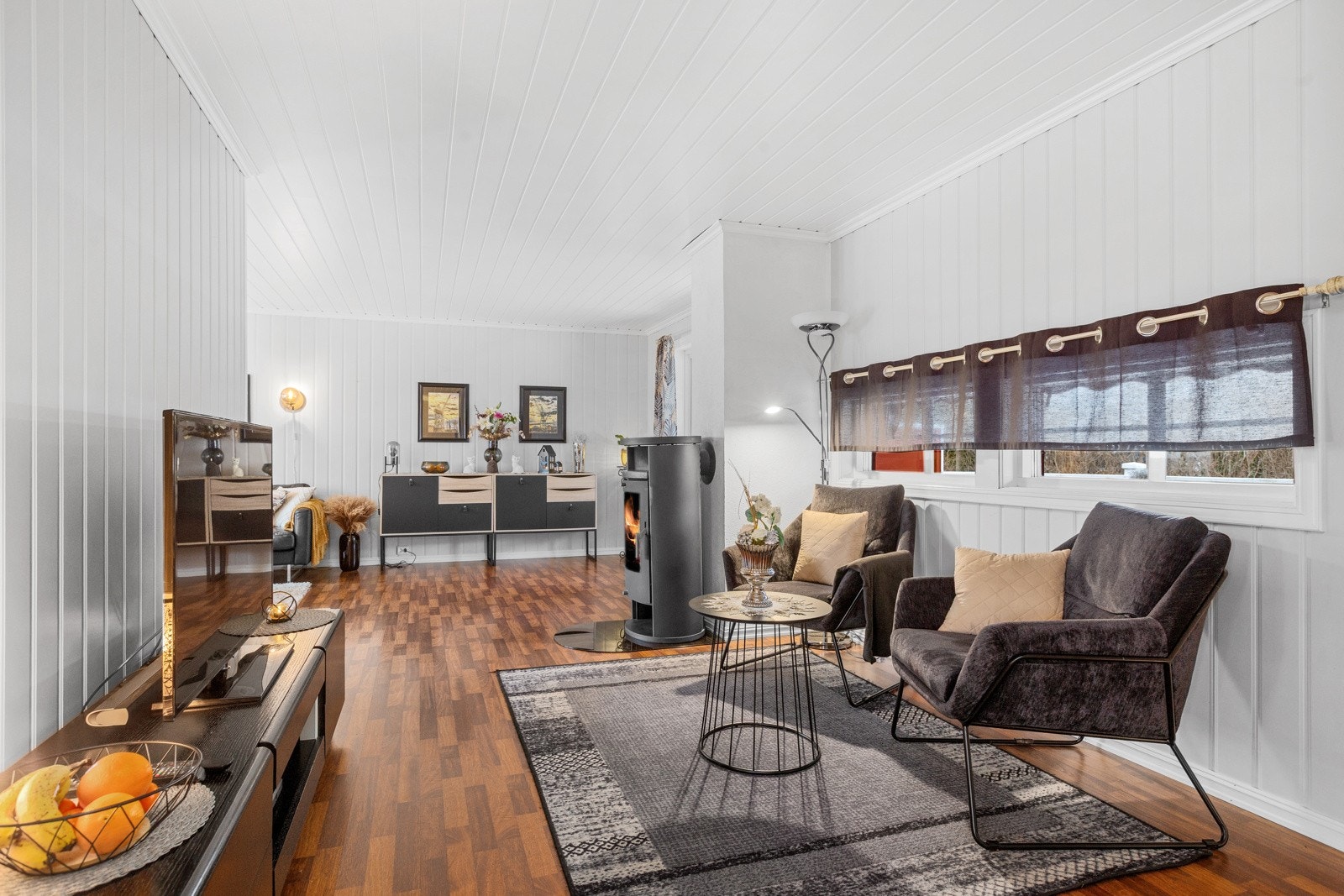 Stue med tv krok Galleribilde