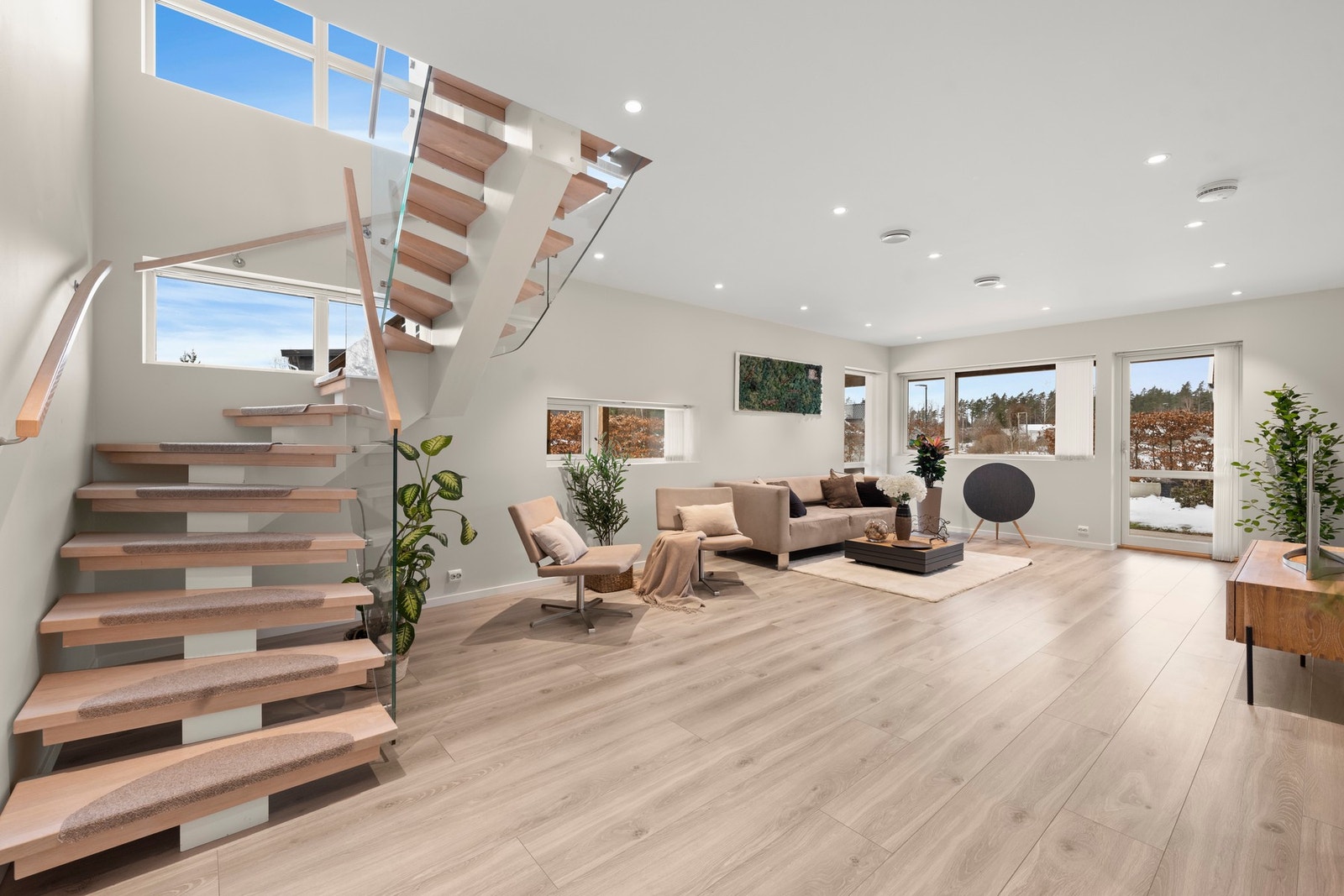 En stilren og moderne trappeløsning. Galleribilde