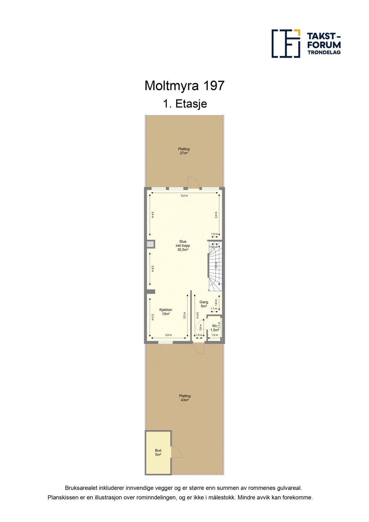 Planskisse 1. etasje. Galleribilde