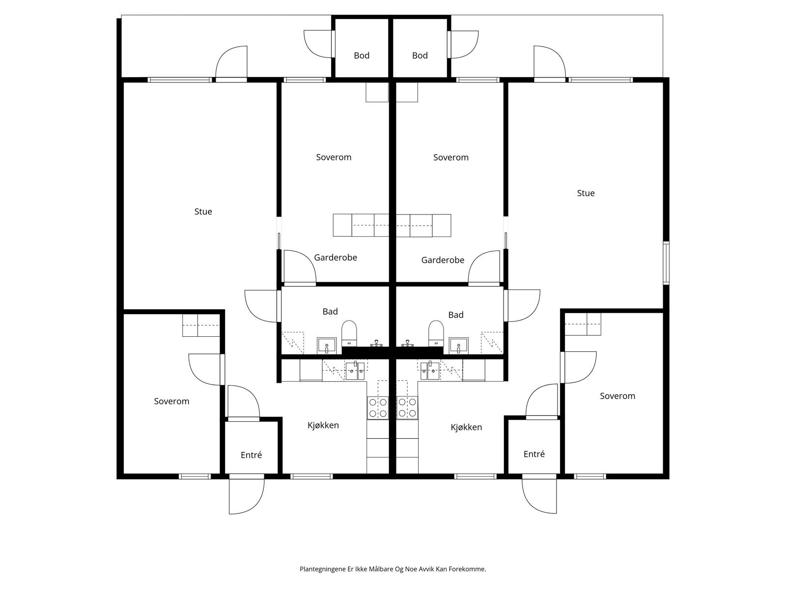 Leiligheten kan gjøres om til to leiligheter Galleribilde