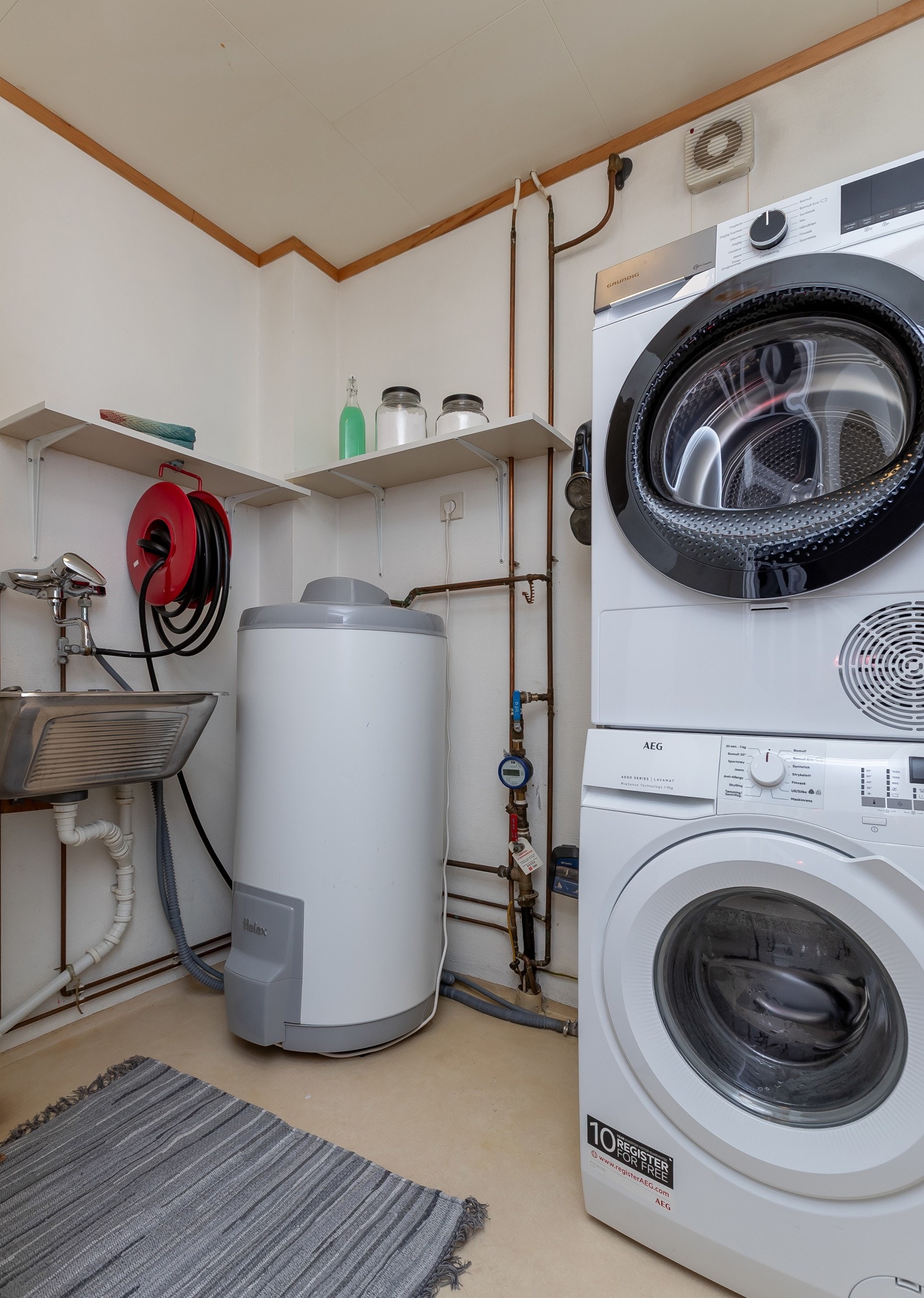 Eget vaskerom frigir plass på baderommet Galleribilde