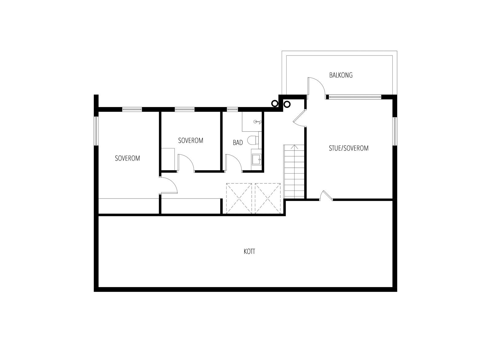 Plantegning 2. etasje. Galleribilde