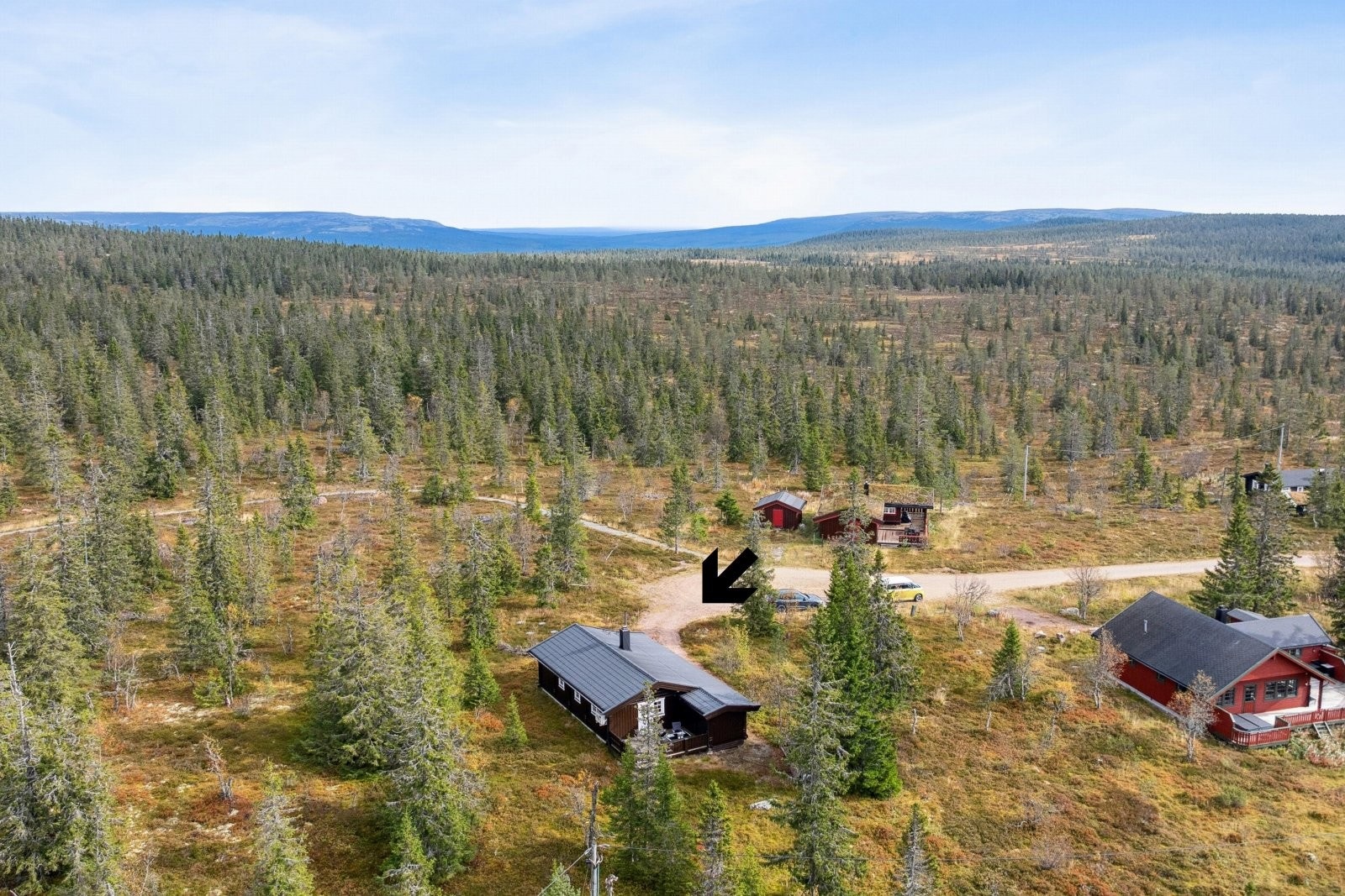 Høstbilde av området Galleribilde