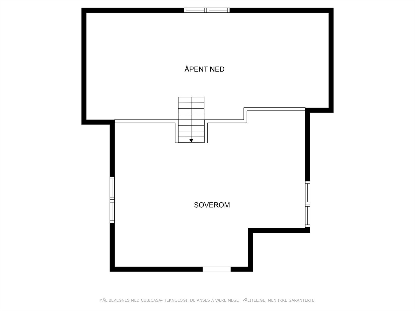 Plantegning - loftsplan. Galleribilde