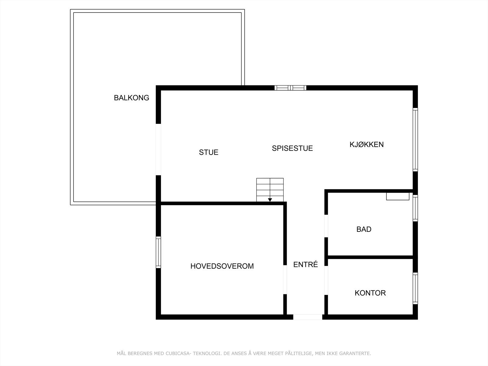 Plantegning - 2.etasje. Galleribilde