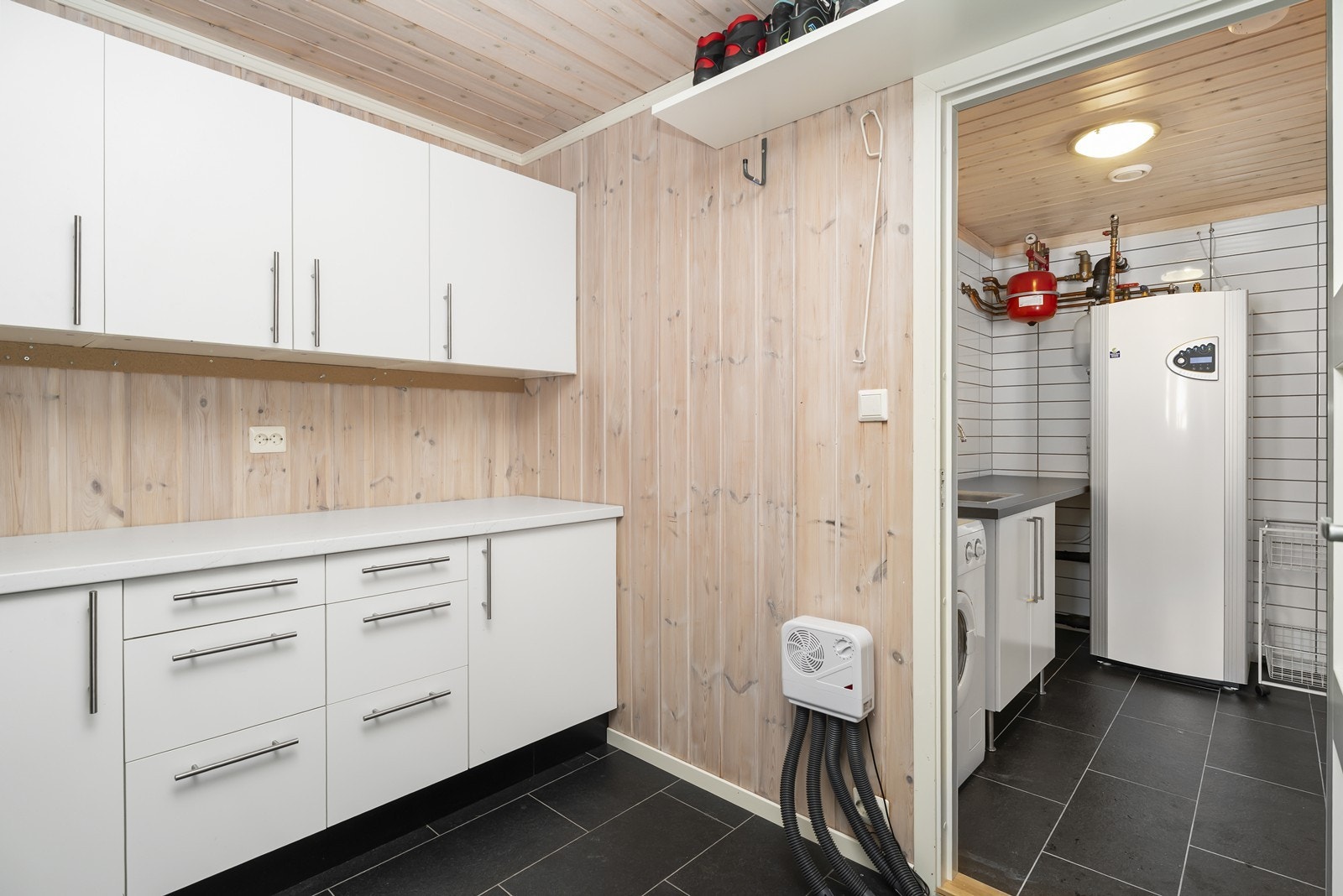 Fra sportsbod til vaskerom. Galleribilde