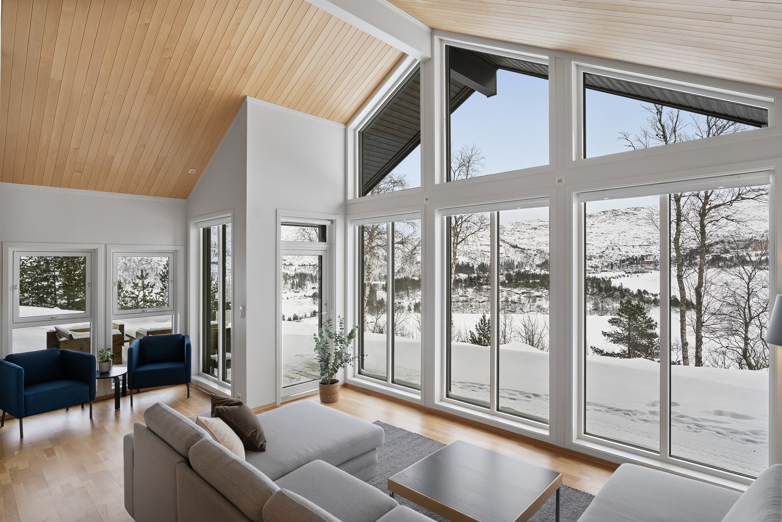 Stue med storslått utsikt. Galleribilde