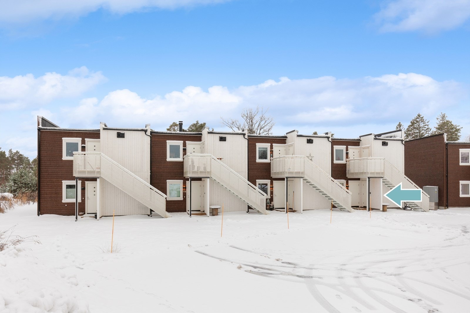 Leiligheten ligger fint til i byggets første etasje. Galleribilde