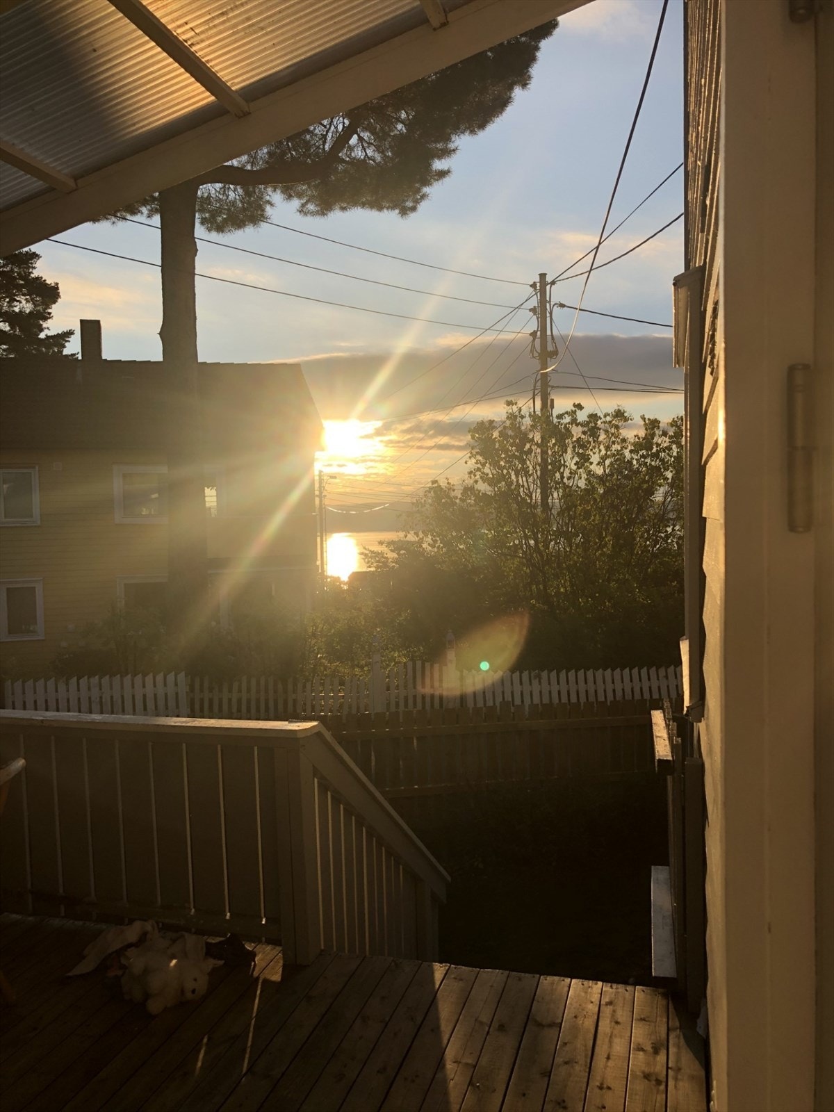 Soloppgang fra terrassen - bildet er tatt av eier. Galleribilde