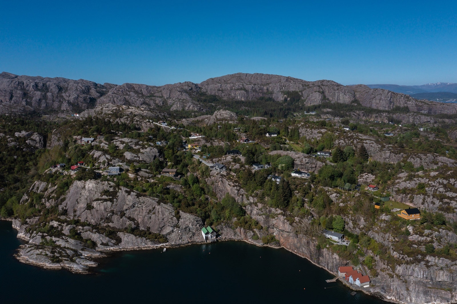 Dronebilde fra området Galleribilde