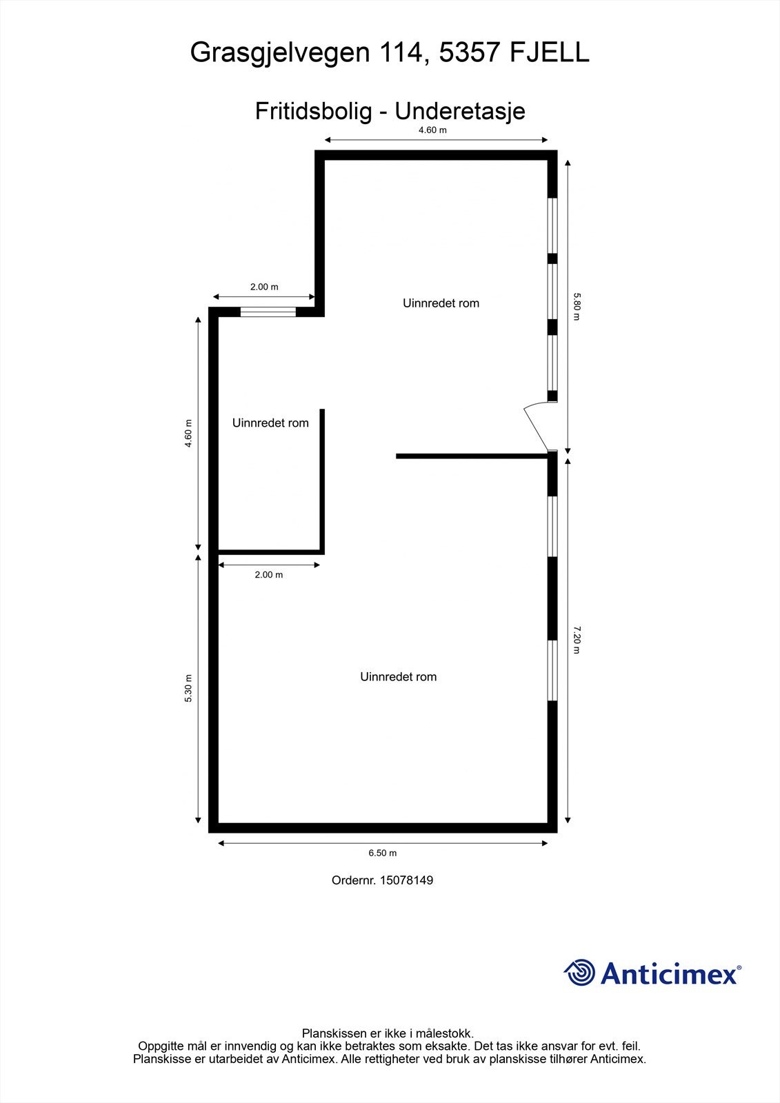 Plantegning - Underetasje Galleribilde