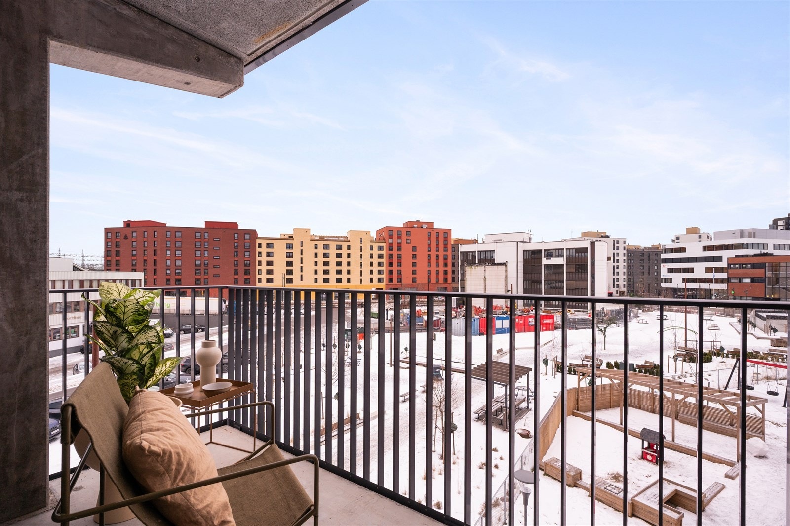 Her får du en en helt ny, moderne og ubebodd 3-roms hjørneleilighet i et bygg fra 2024. Galleribilde