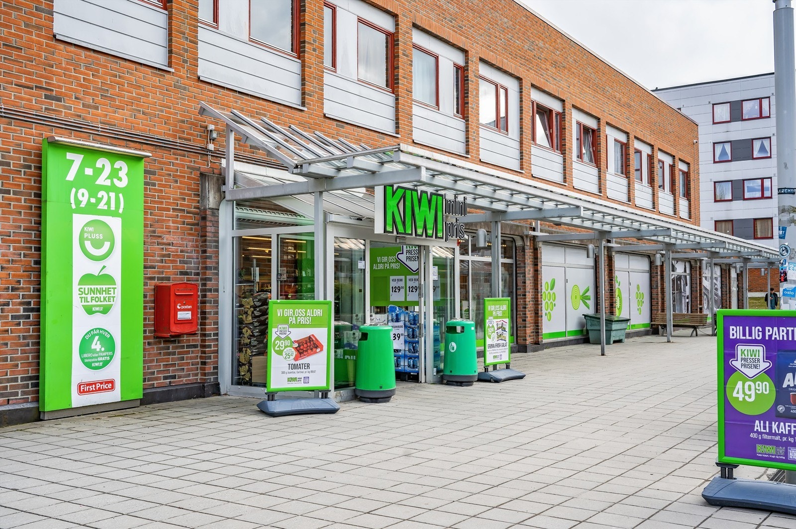 Hverdagslogistikken er enkel med Kiwi kun ett minutts gange fra eiendommen. Galleribilde