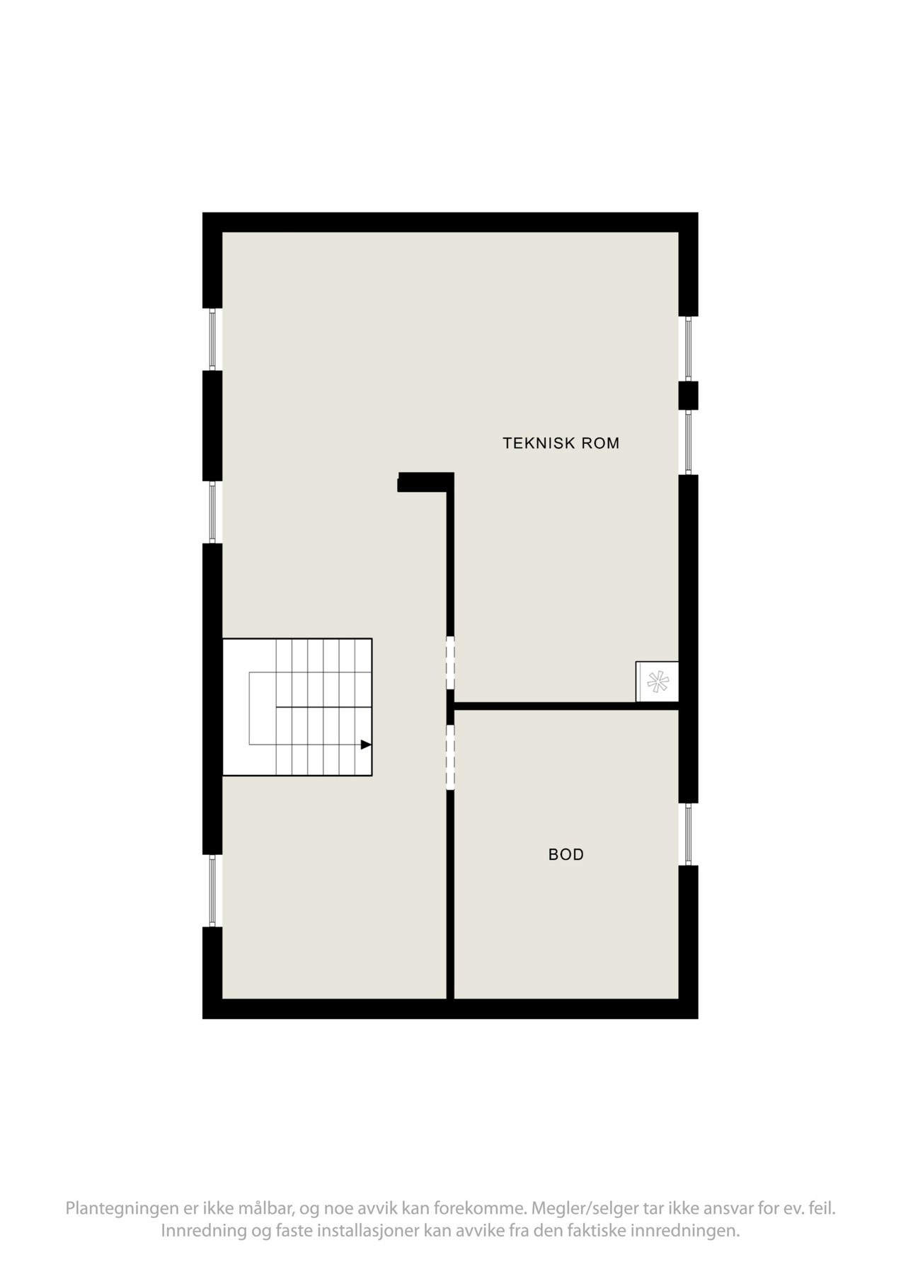 Plantegning kjeller Galleribilde