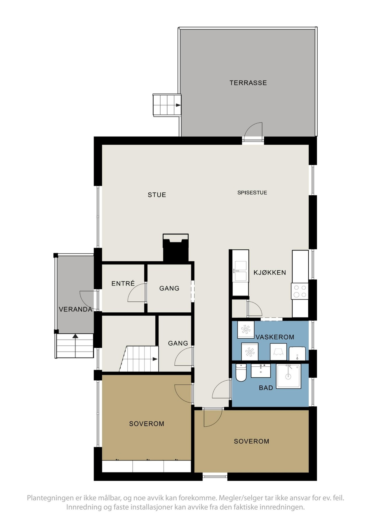 Plantegning hovedetasjen Galleribilde