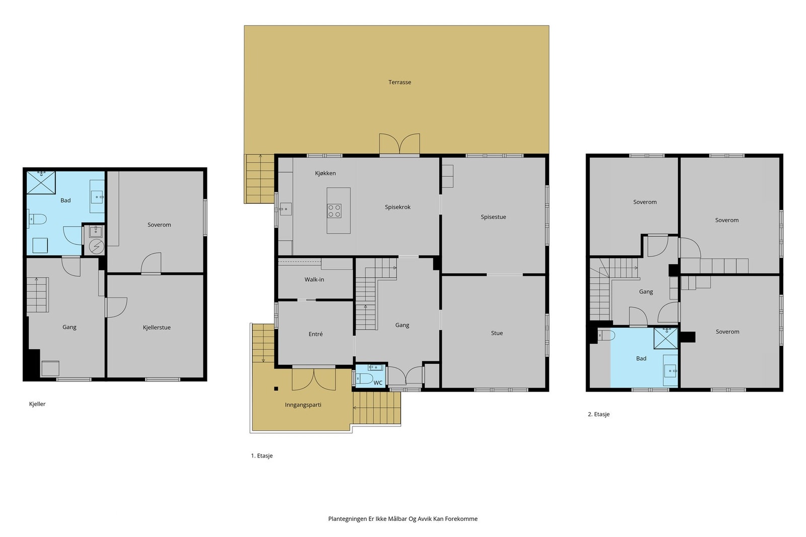 Plantegning eiendom Galleribilde