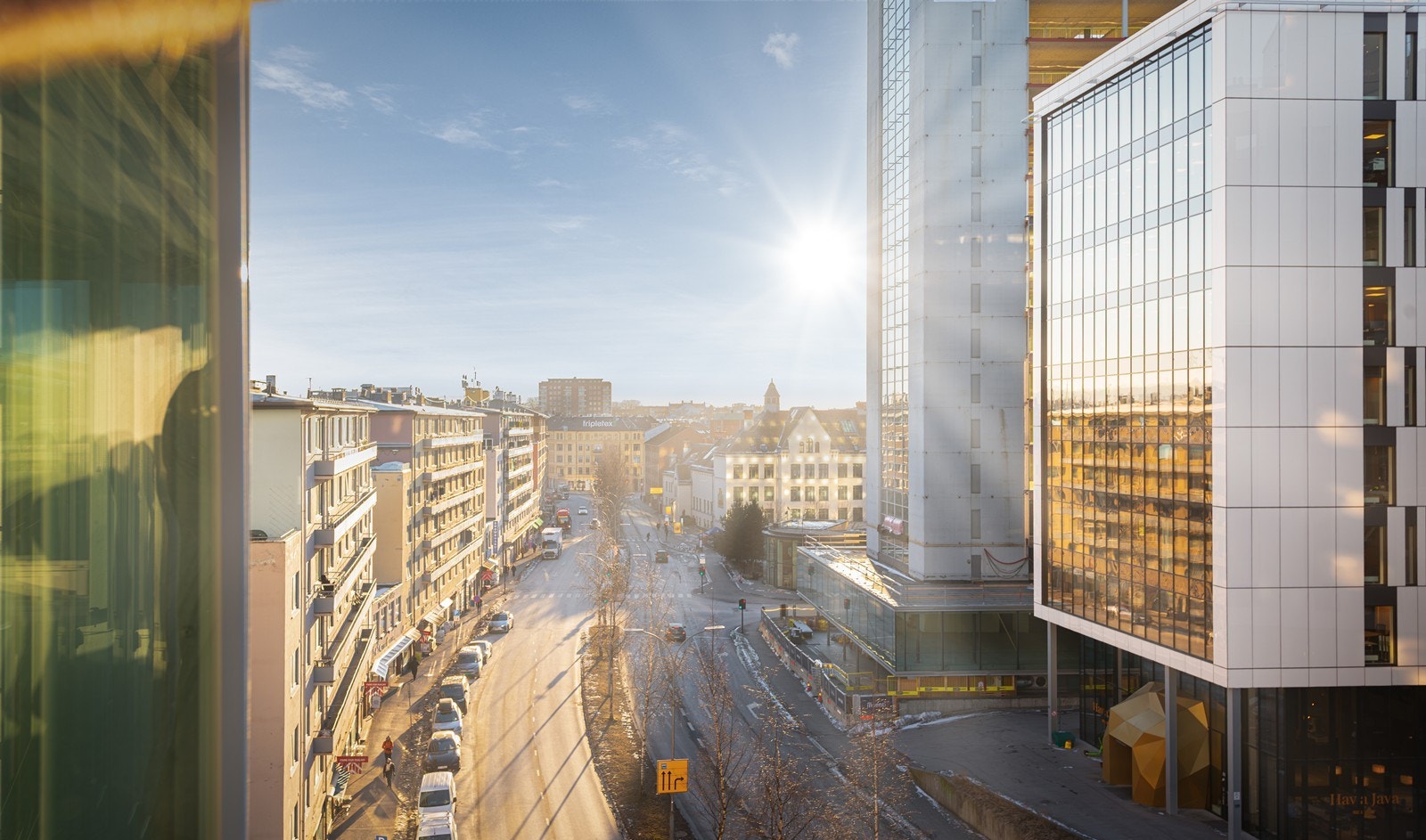 Utsikt fra balkongen Galleribilde