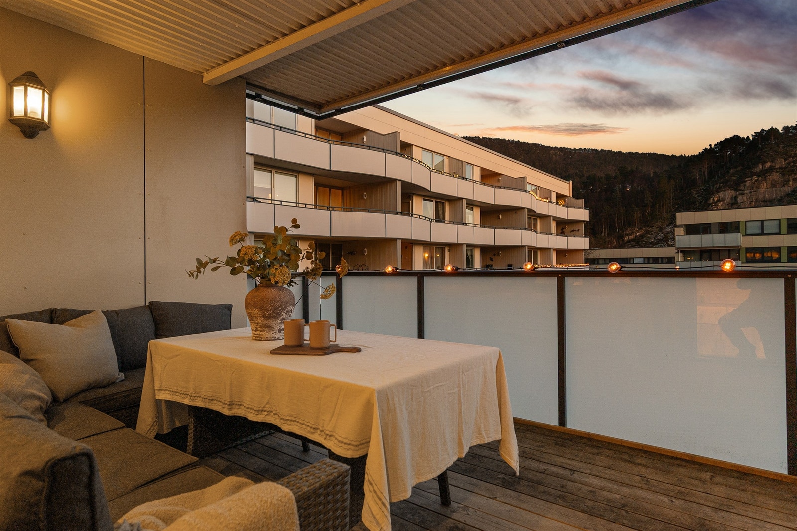 Her kan man nyte de rolige kveldene i et svært populært nabolag Galleribilde