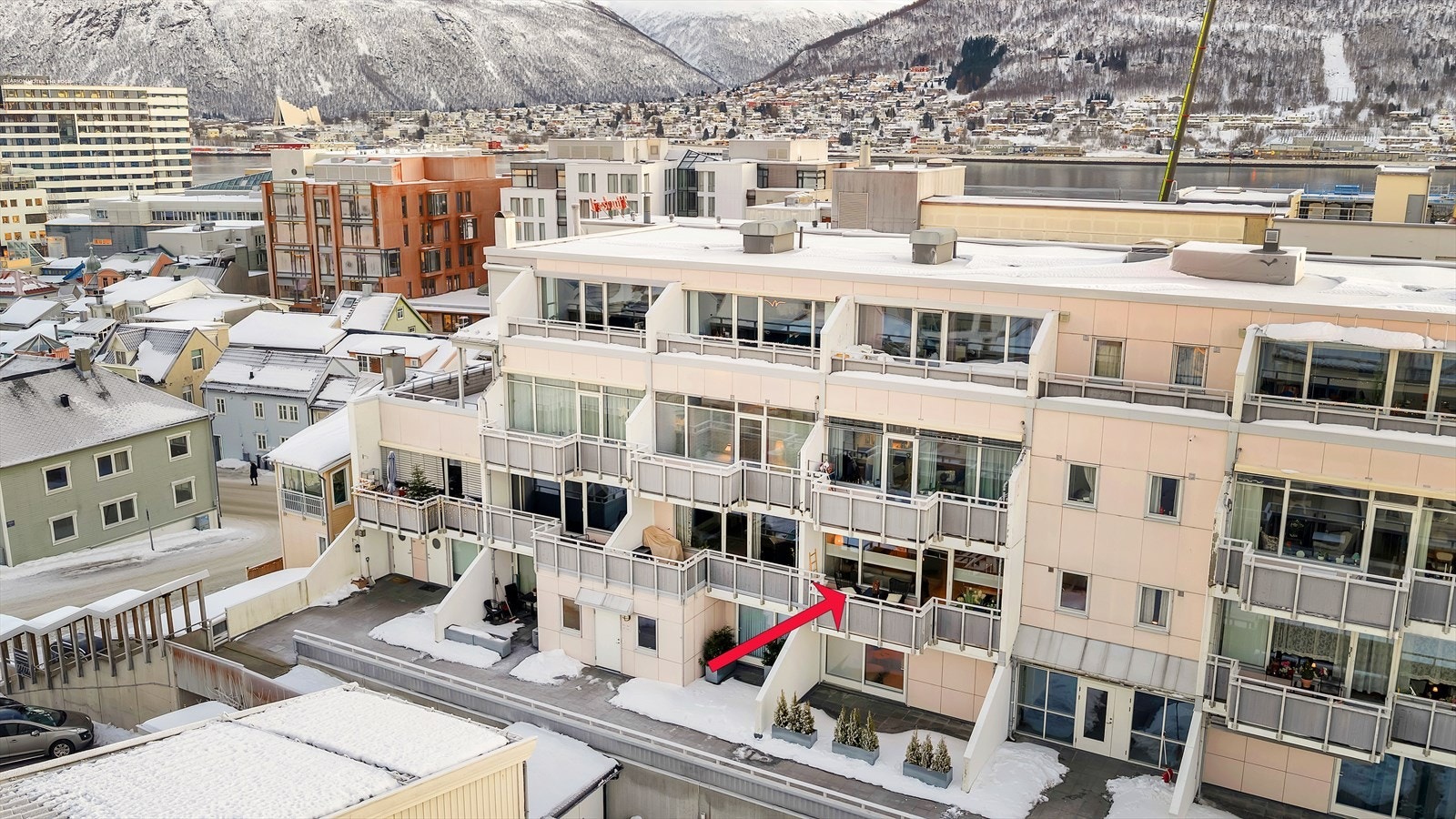 Leiligheten befinner seg i fjerde etasje. Galleribilde