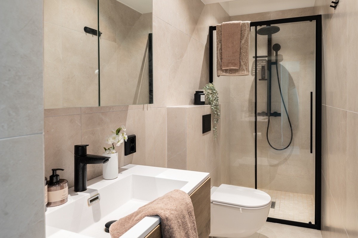 Totalrenovert bad Galleribilde