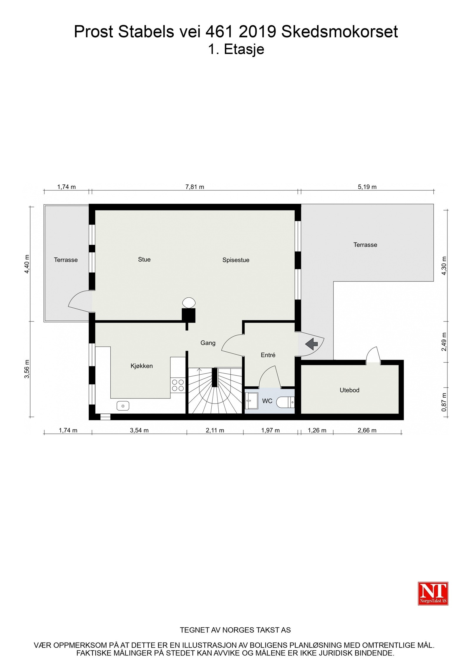 Plantegning 1. etasje. Galleribilde