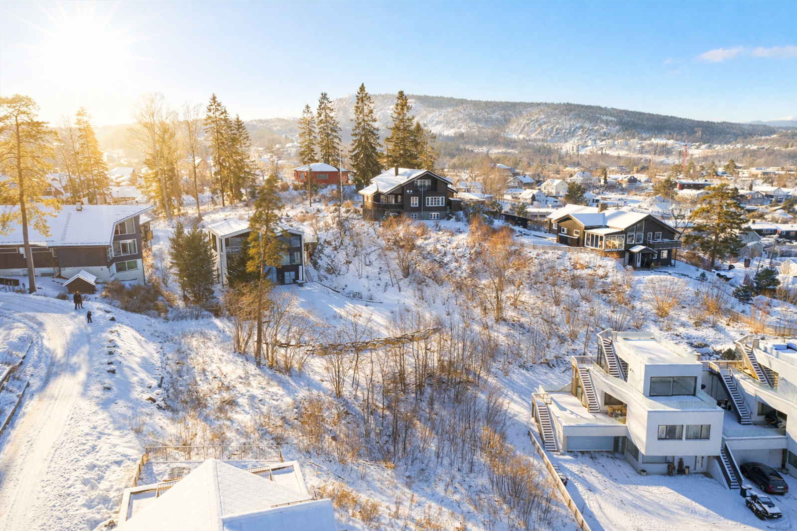 Lys- og solforhold, AI-generert. Galleribilde