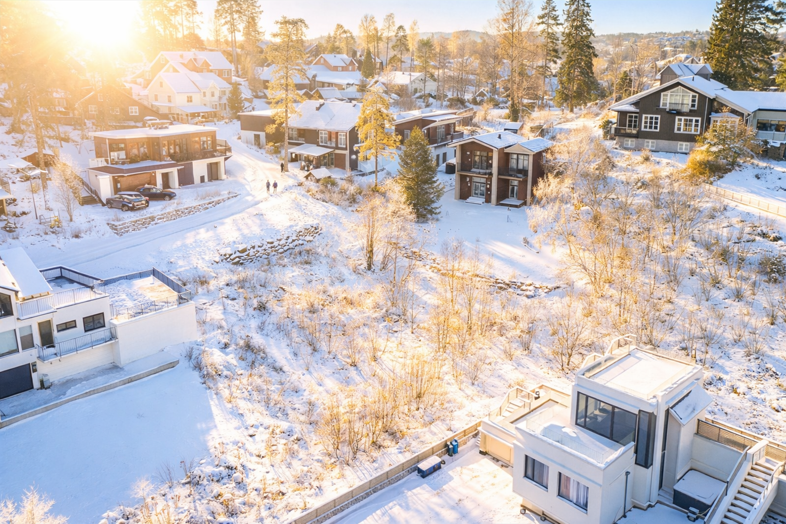Lys- og solforhold, AI-generert. Galleribilde