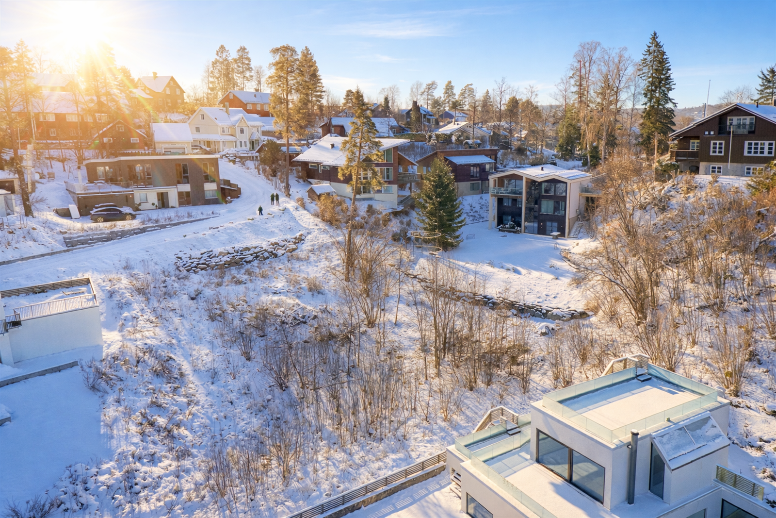 Lys- og solforhold, AI-generert. Galleribilde