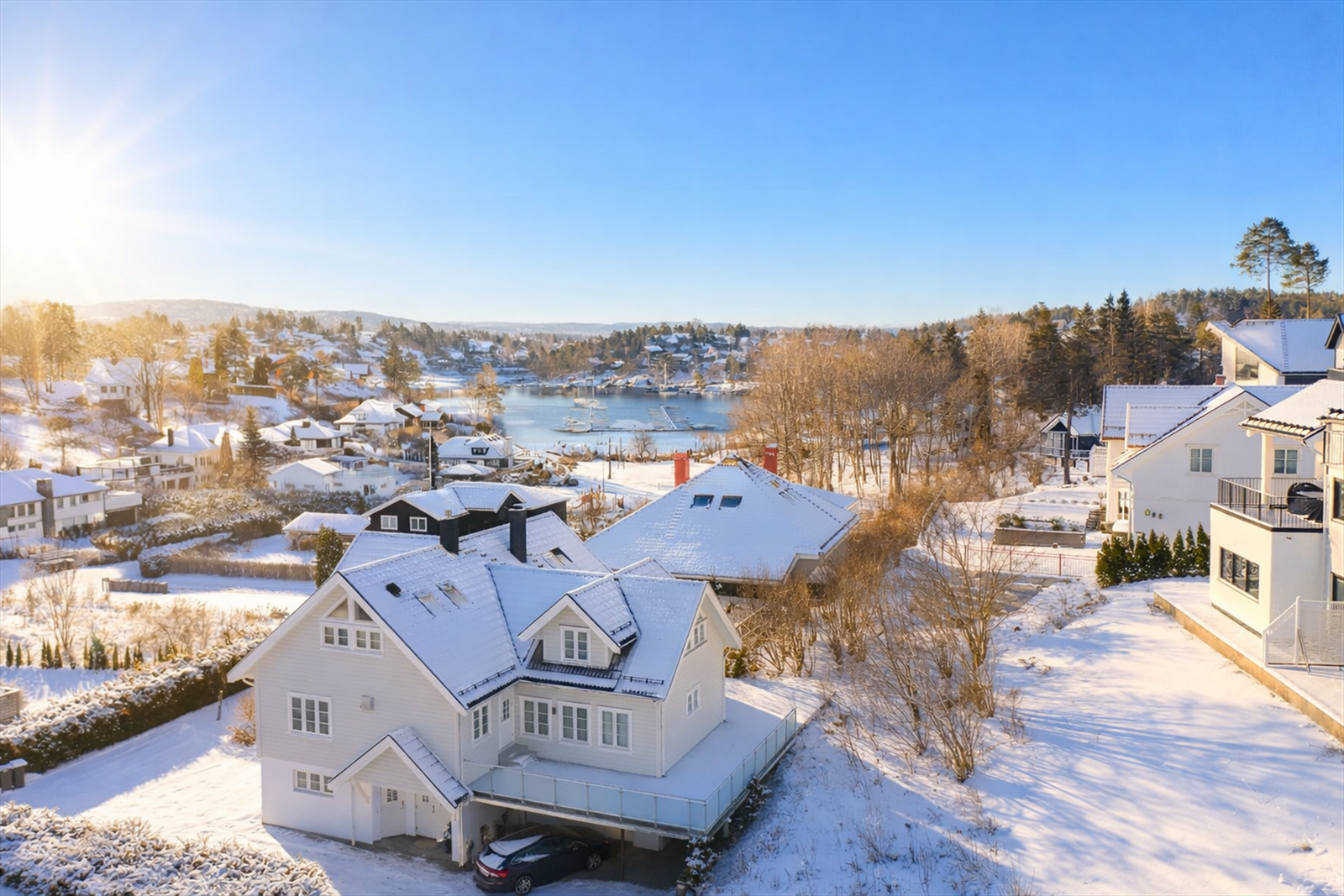 Lys- og solforhold, AI-generert. Galleribilde