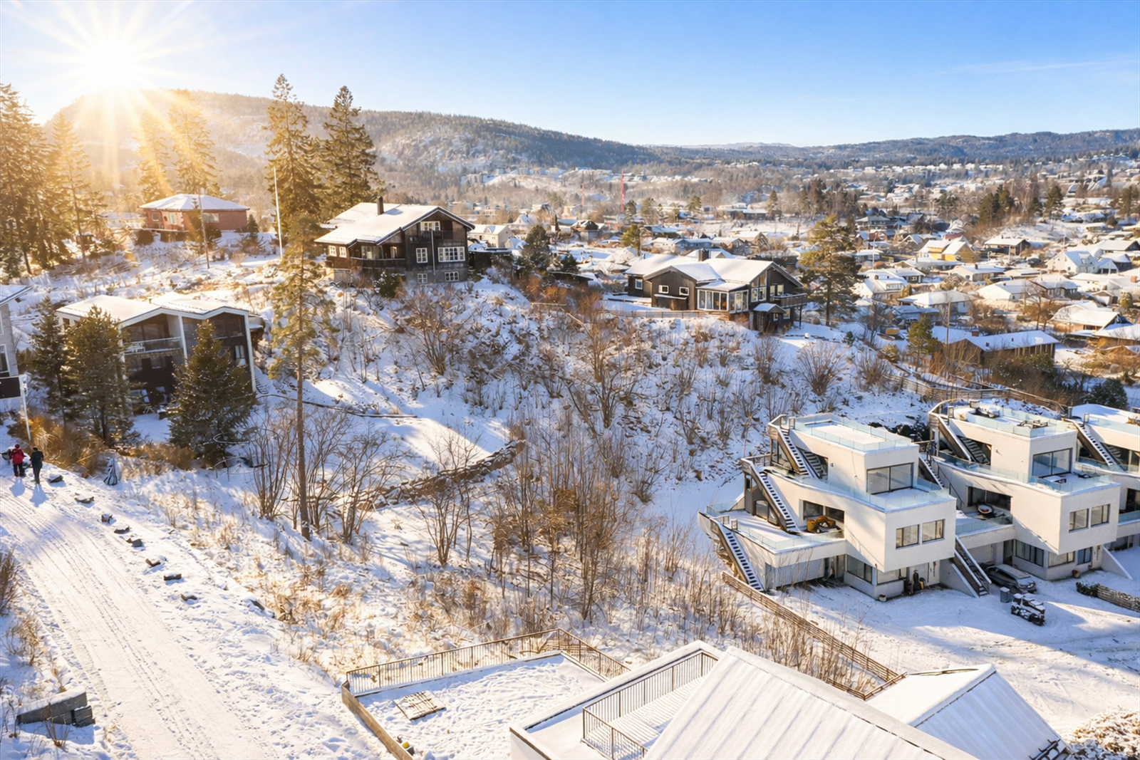 Lys- og solforhold, AI-generert. Galleribilde