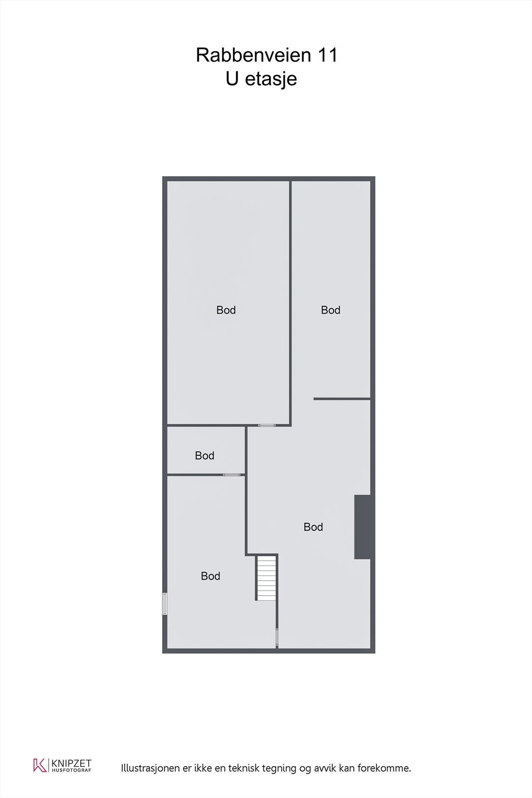 Plantegning underetasje Galleribilde