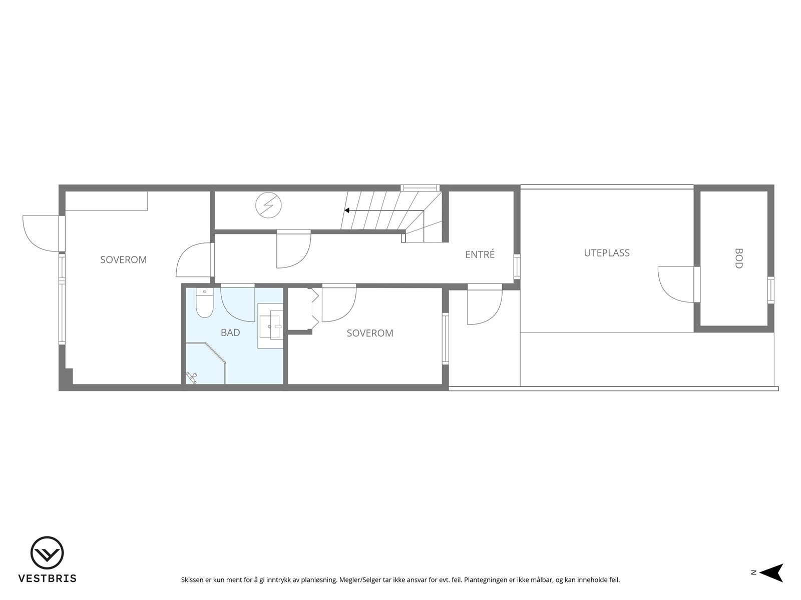 Planløsning 1. etasje Galleribilde