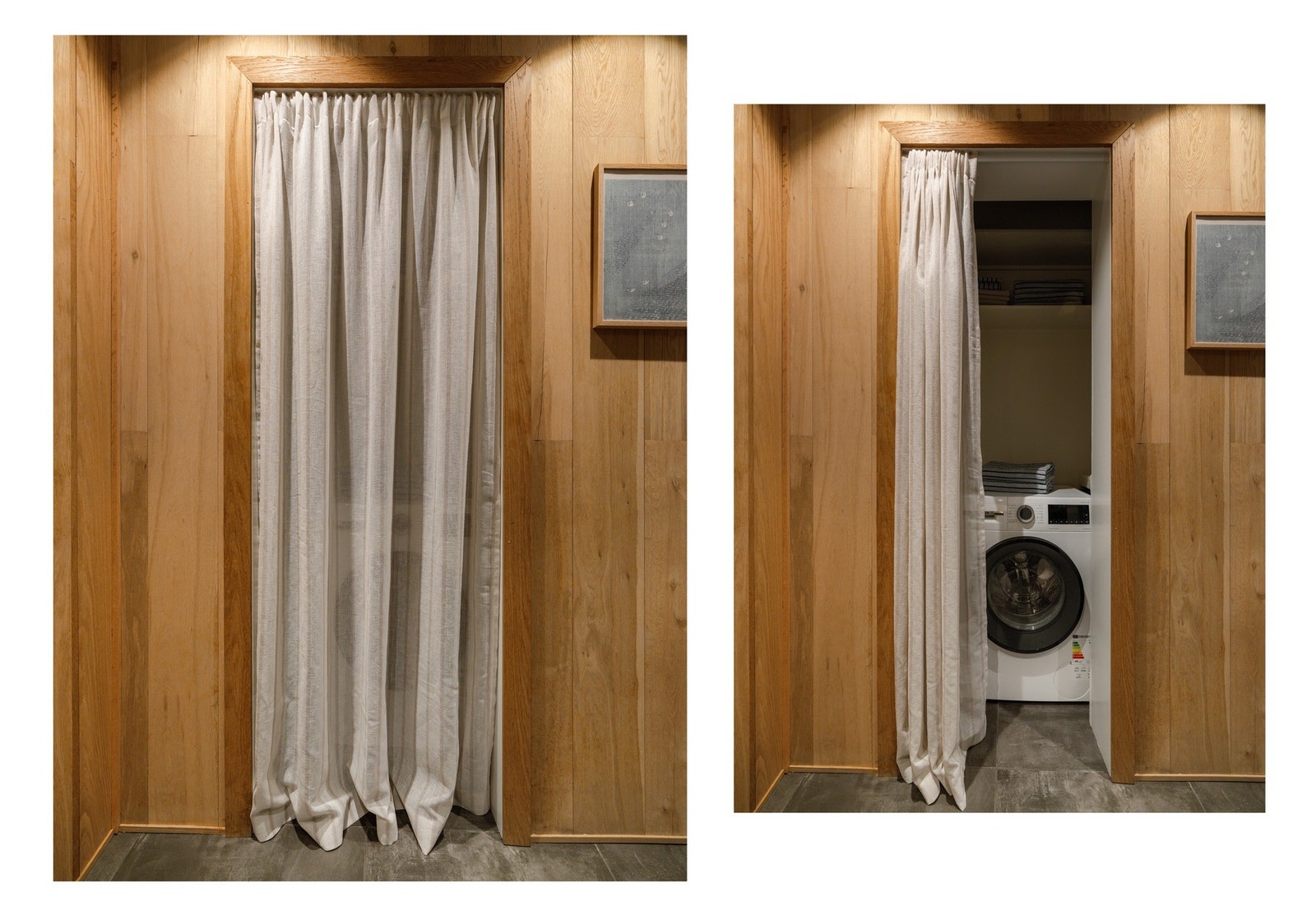 Her er det så klart opplegg og plass til vaskemaskin. Galleribilde