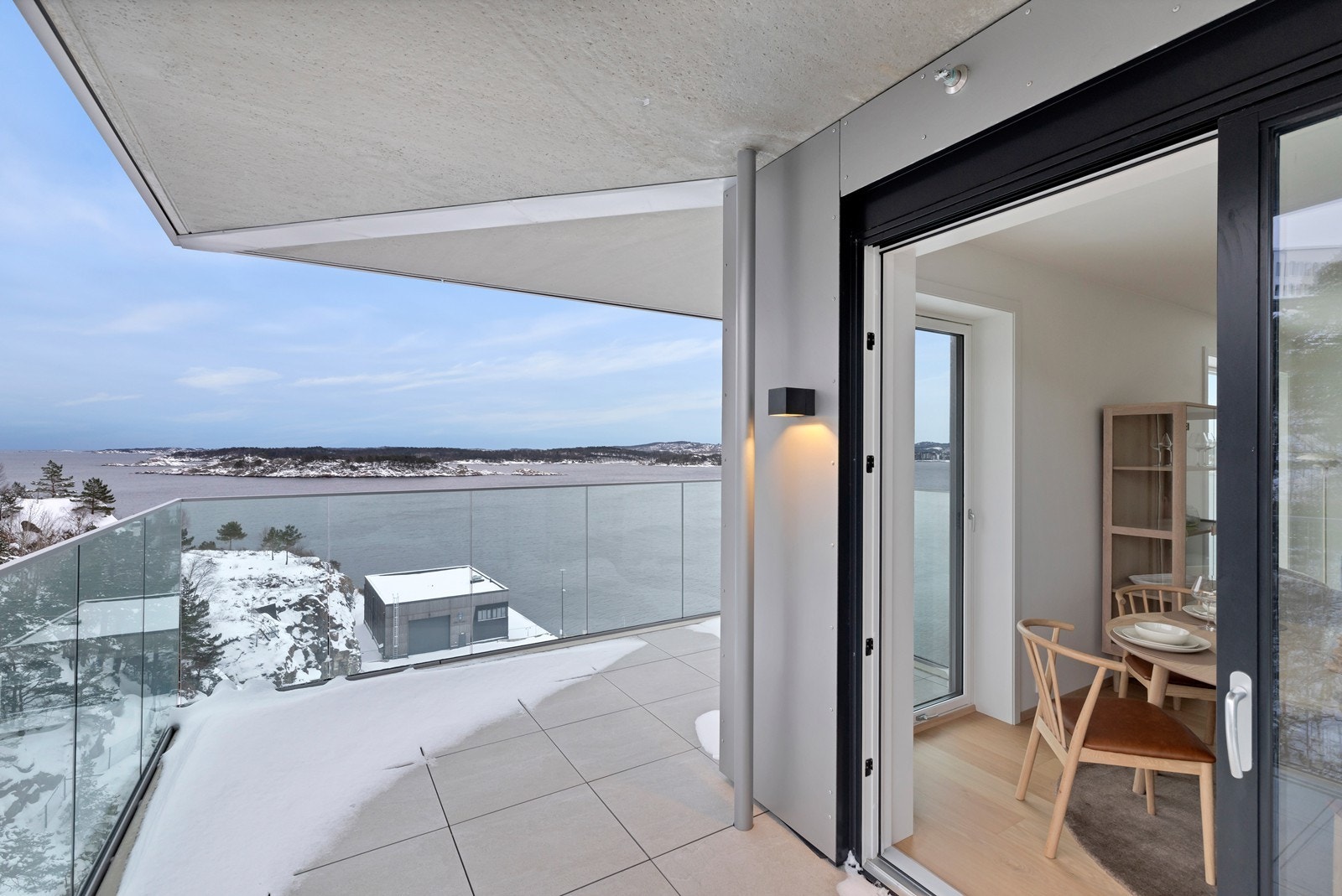 Balkong med mulighet for innglassing Galleribilde