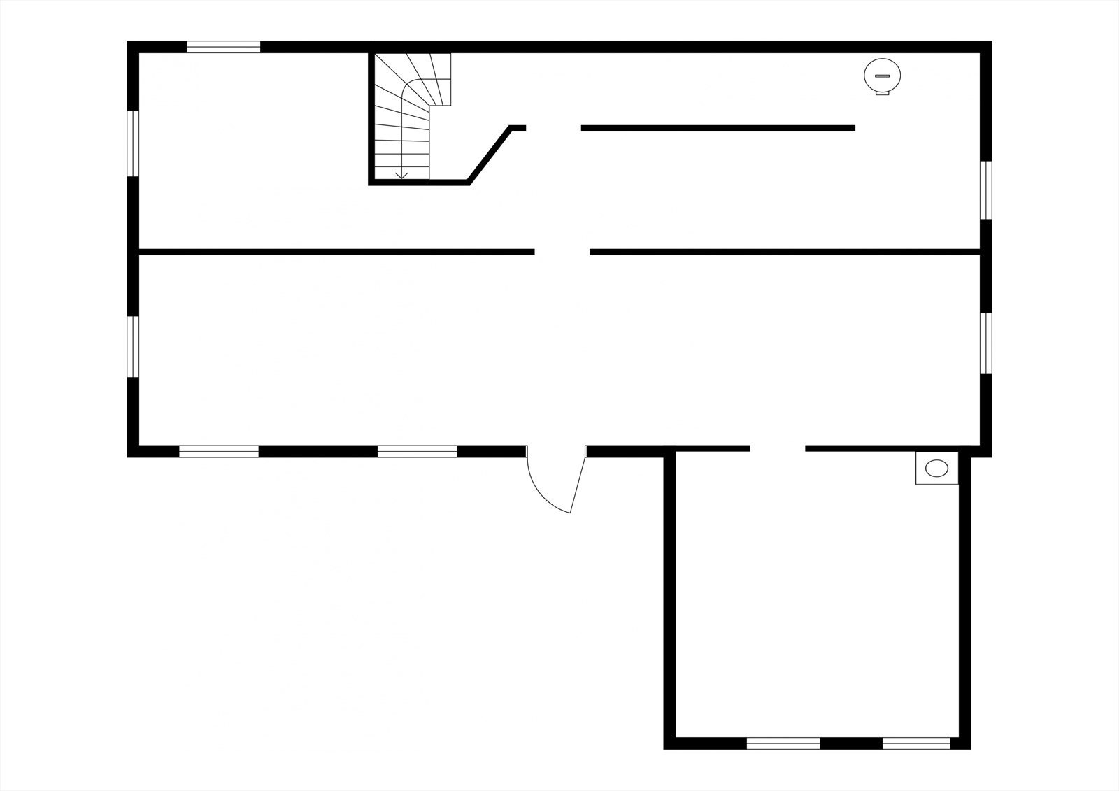 Planløsning underetasje Galleribilde