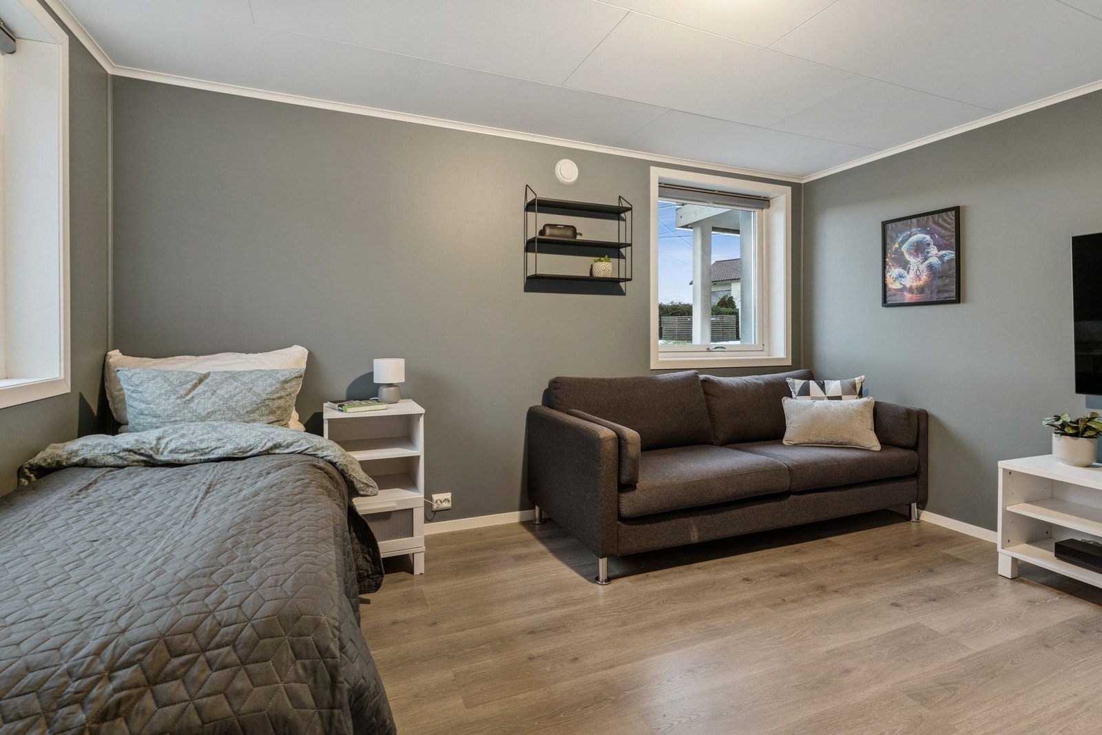 Soverom nummer fire er noe større enn de andre i etasjen. Galleribilde