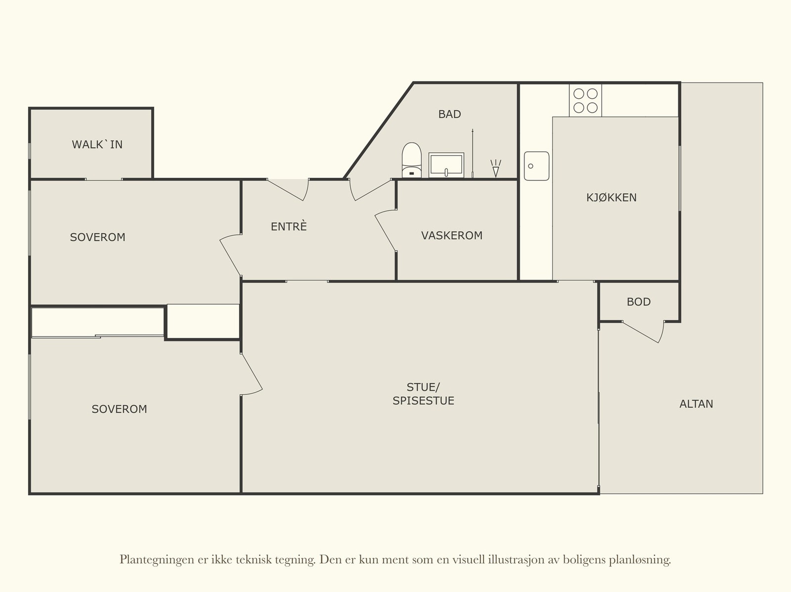 Plantegning 3. etasje. Galleribilde