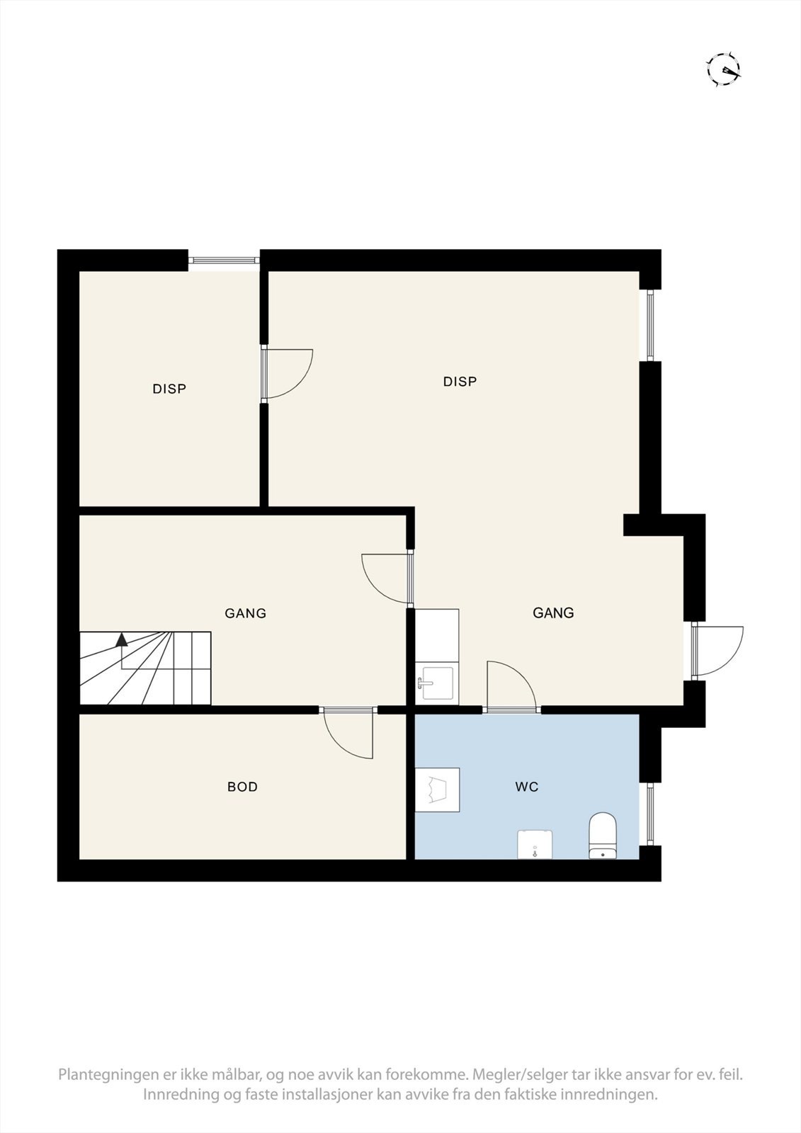 Plantegning underetasje Galleribilde