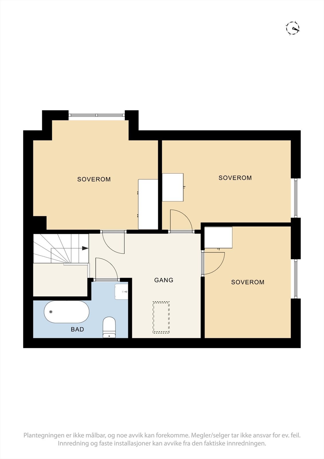 Plantegning 2. etasje Galleribilde