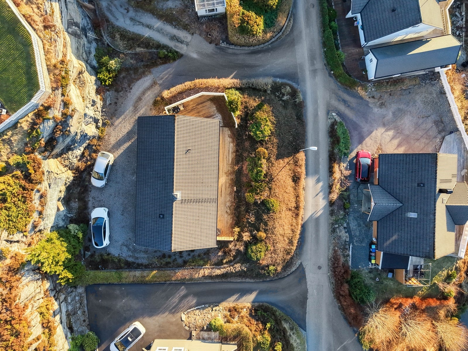 God biloppstillingsplass på egen eiendom. Galleribilde