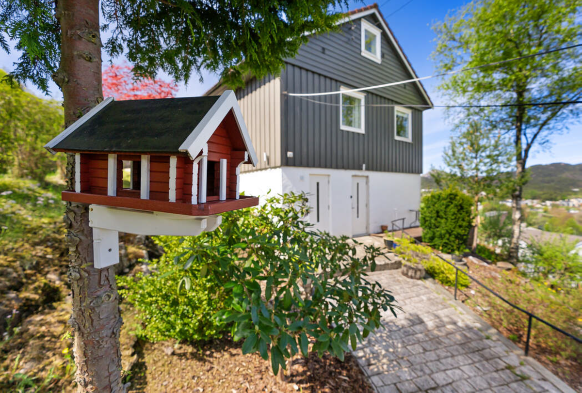 hage og på vei til boligen Galleribilde