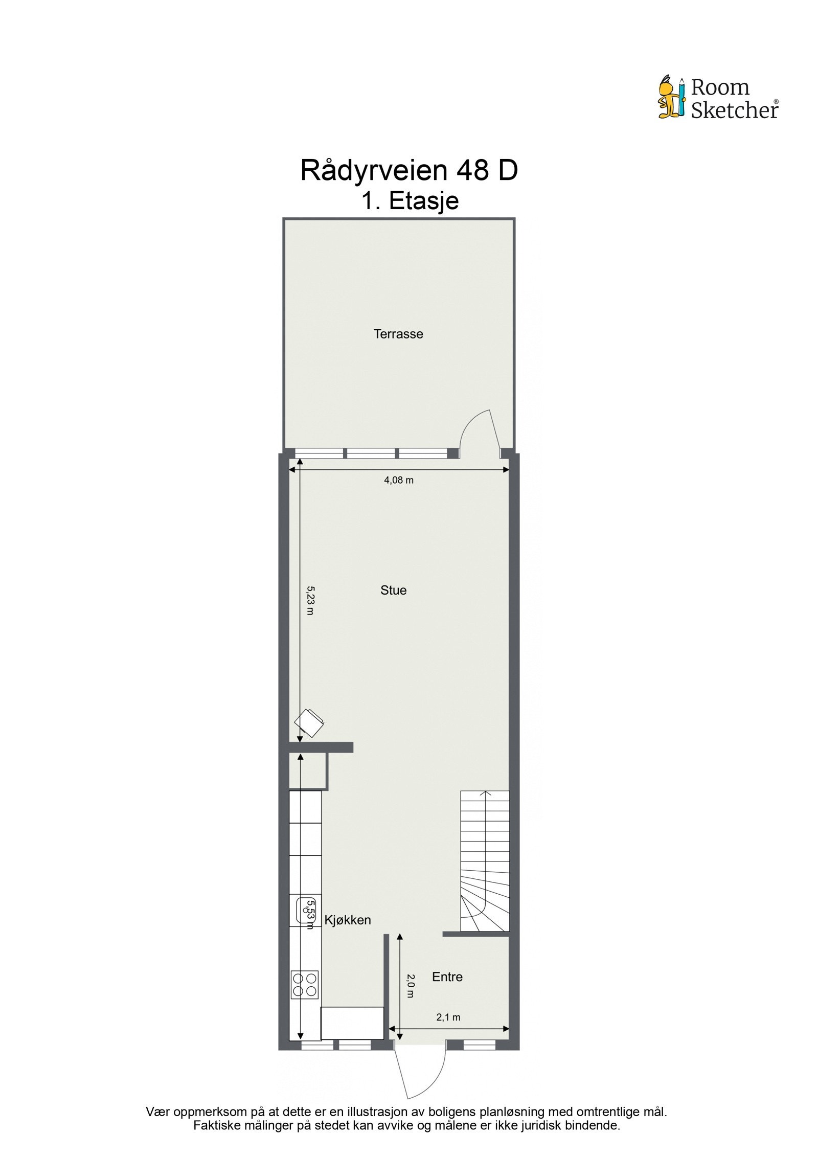 Plantegning første etasje. Galleribilde