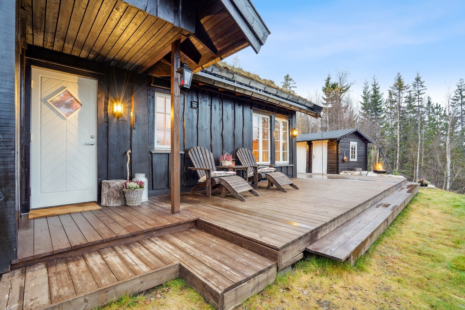 Et hyggelig inngangsparti ønsker deg velkommen! Galleribilde