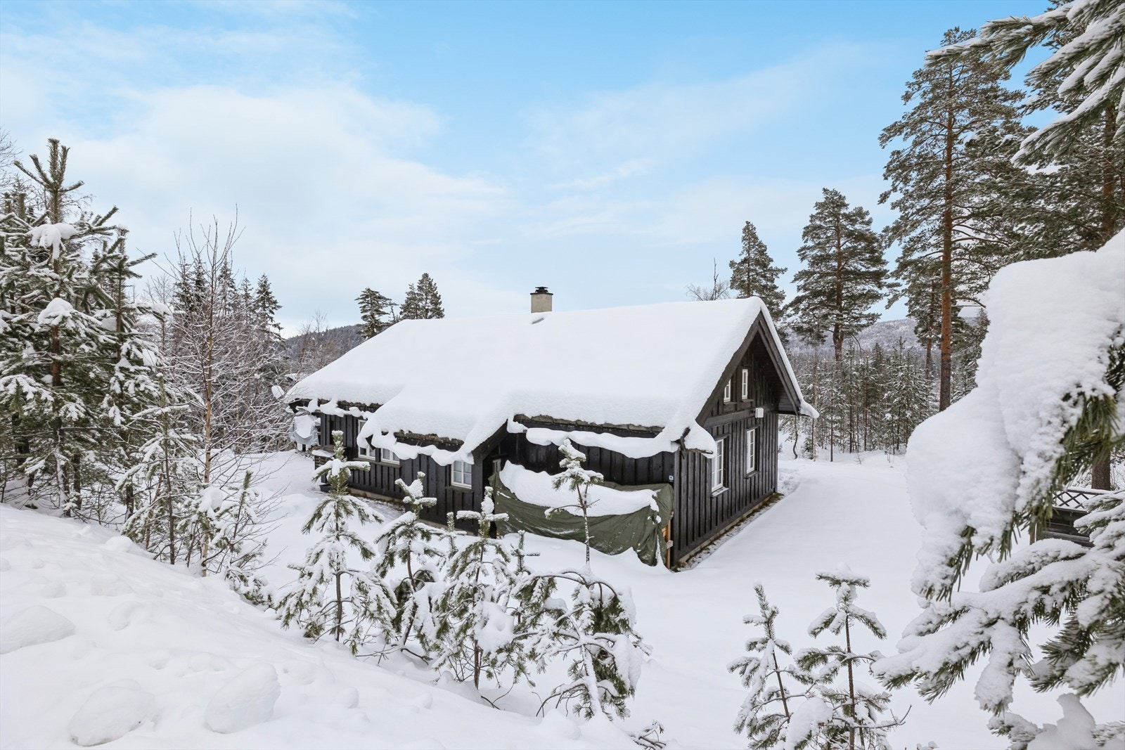 Hytta er innholdsrik og har en fin beliggenhet - her kan man virkelig slappe av og nyte hyttelivet på Blefjell Galleribilde