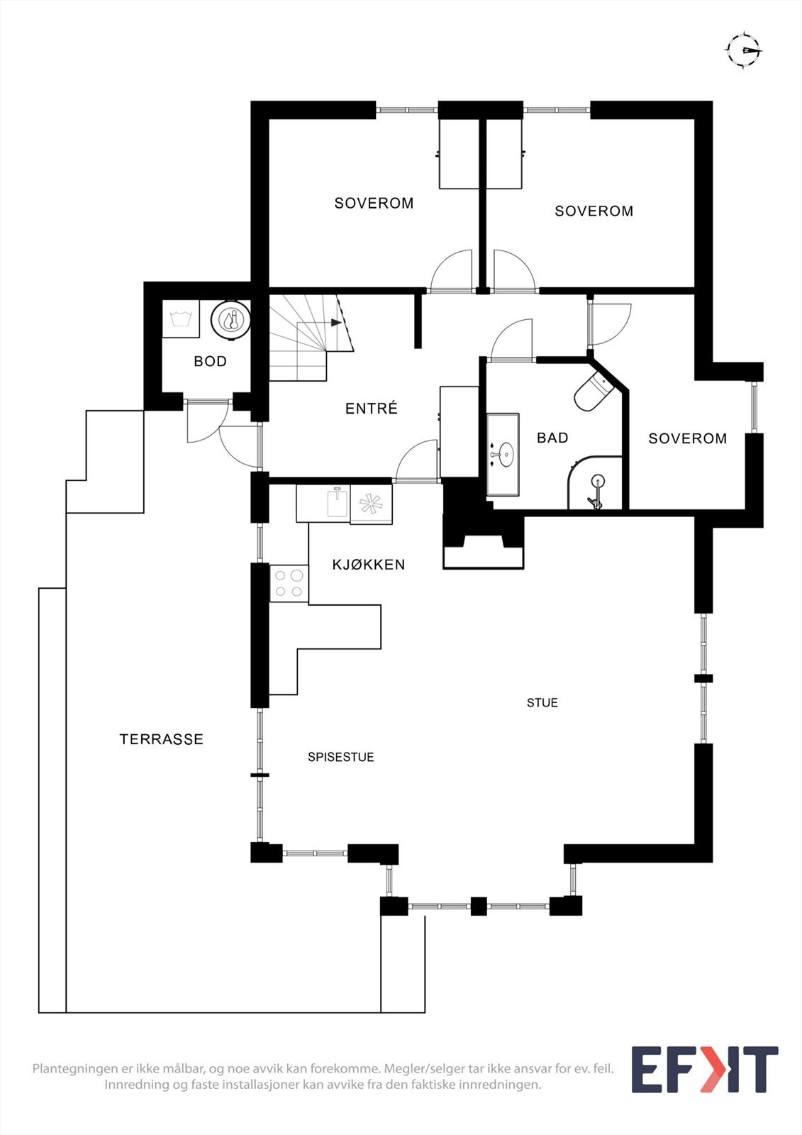 Plantegning 1. etasje. Galleribilde