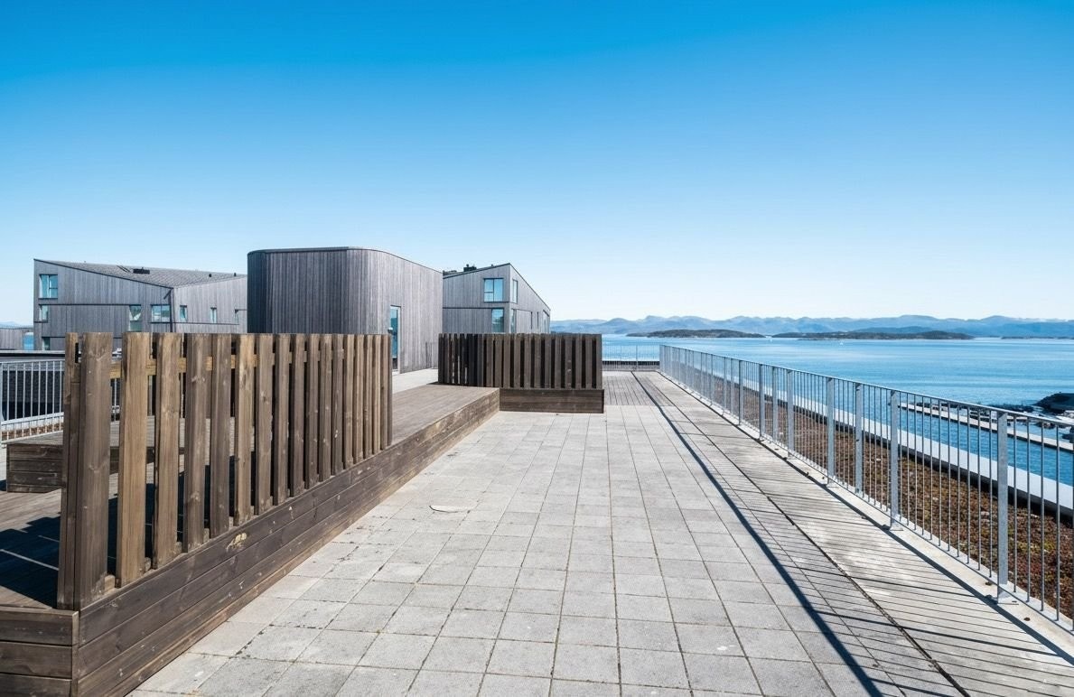 Herlig takterrasse med fantastisk utsikt Galleribilde